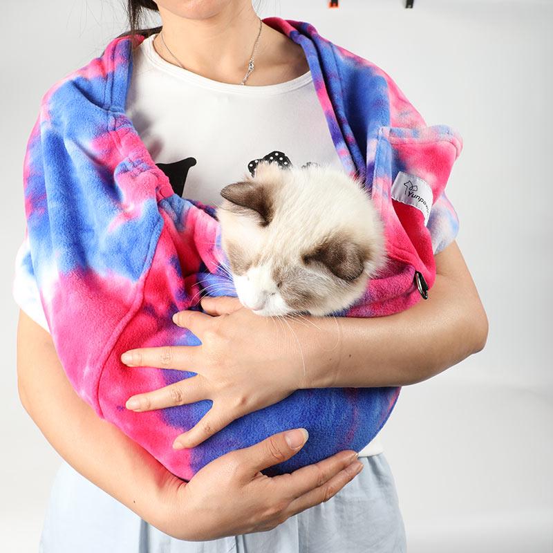 Large Pet Sling, Pet Carrier, Handsfree Up To 15lbs, dog & cat sling ...