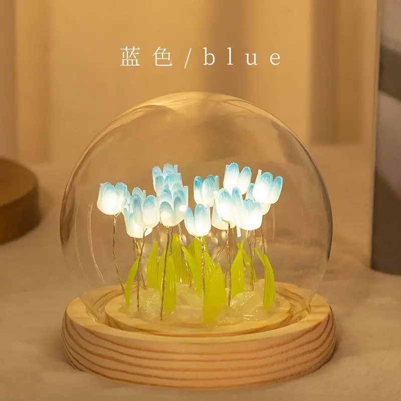 [Giá đang rẻ nhất] Đèn Ngủ Hoa Tulip Nhiều Màu Sắc Thủ Công DIY, Đèn Hoa Để Bàn, Để Decor Trang Trí, Quà Tặng Ý Nghĩa Trong Các Dịp Lễ 6