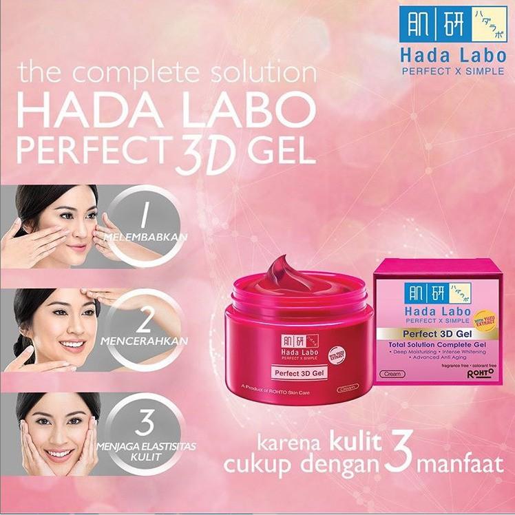 Hada Labo 3D Gel Perfect Moisturizing Whitening Anti Aging 3