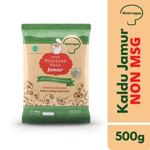 Motovegan Kaldu Jamur Penyedap Rasa Granulated Mushroom 500 gram non MSG Halal