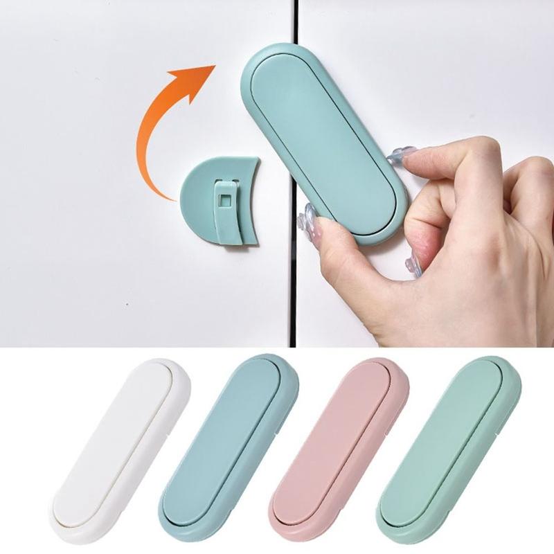 Product Introduction of New ABS Child Safety Lock Protection Housing Safety Cabinet Door Multi-function Freezer Cupboard Closing Buckle Cabinet Drawer 10