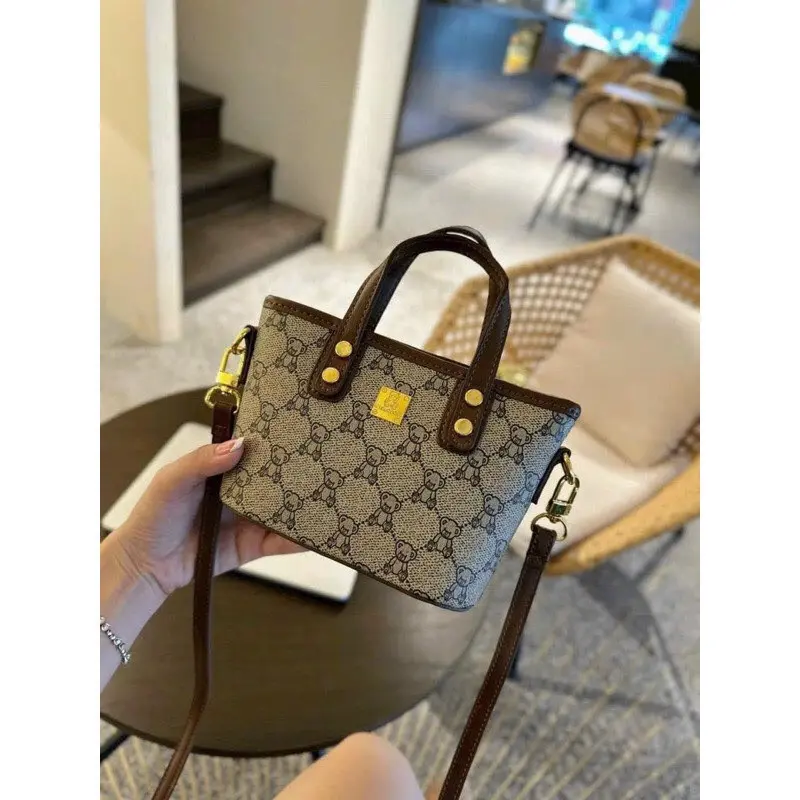 Túi xách nữ túi dáng làn hình gấu 18cm +kèm móc gấu [HÀNG LOẠI 1] Bag