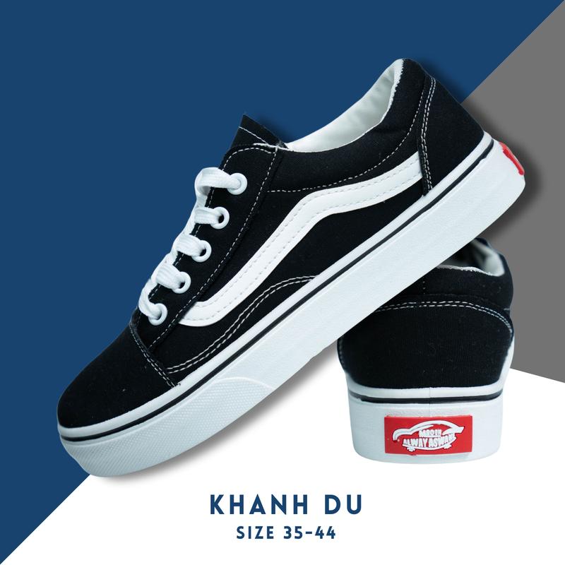 Khanh Du [TT2] Giày Thời Trang VaUS Old Skool Nam Nữ HÀNG ĐẸP MS50 Sneaker Shoes Màu Đen Caro Size 35-44 Thoải Mái Năng Động