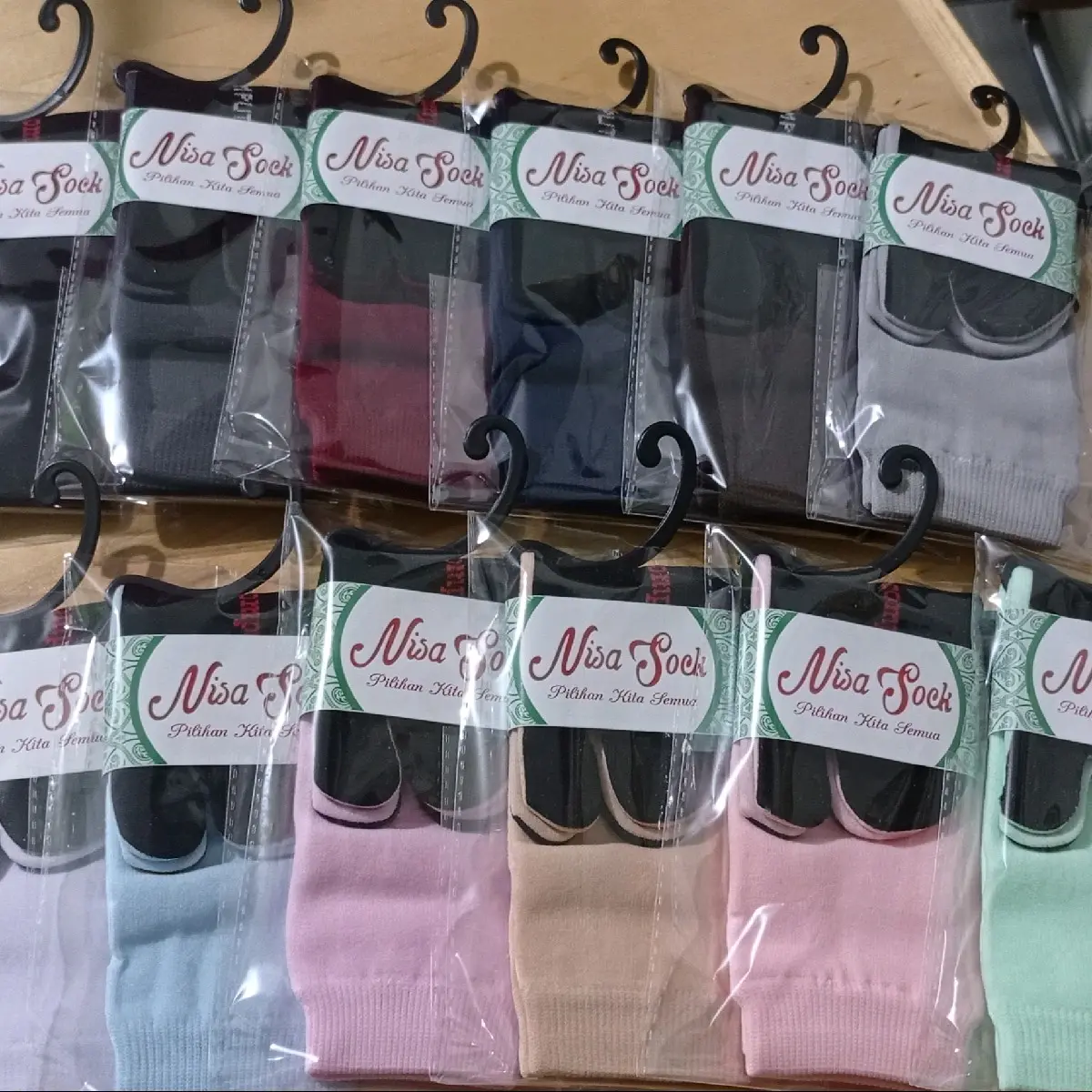 12 pasang Kaos kaki anak jempol  polos tapak hitam/kaos kaki anak
