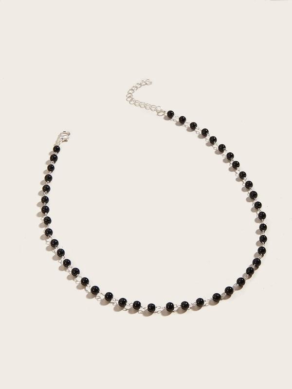 Simple Beaded Necklace,  Fashionable Jewelry for Women for Party, Daily Clothing Decor, Trendy All-match & Exquisite Neck Jewelry for Birthday Gift 6