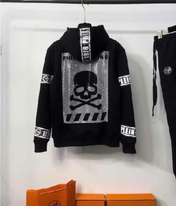Product Introduction of Áo khoác nỉ nam nữ phi lipp plein khóa zip đính kim tuyến hình đầu lâu sang trọng - Menswear - Jacket 32