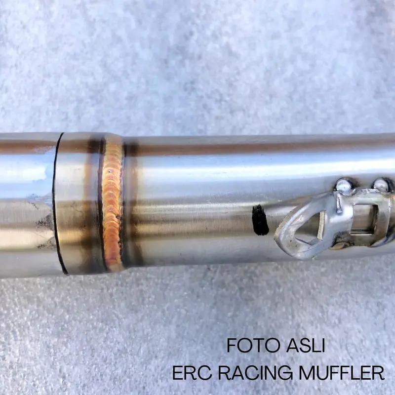 LEHER ONLY STAINLESS SAMLONG ERC KNALPOT RACING 4