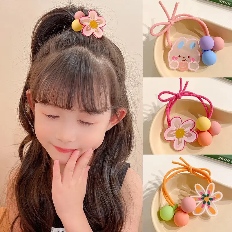 IKATAN RAMBUT ANAK KOREA KARAKTER LUCU / IKAT RAMBUT ANAK KARET MOTIF KAWAI 3