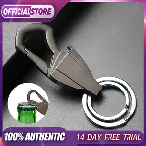 Pembuka Botol Gantungan Kunci Logam Remote Mobil Motor Logam Paduan Kreatif Gambar Hitam