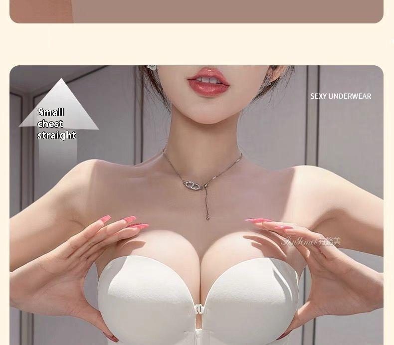 Product Introduction of Áo Ngực Không Dây, Dành Cho Nữ, Chống Trượt, Thích Hợp Cho Váy Hai Dây, Thiết Kế Nâng Ngực, Trễ Vai Và Trễ Vai, Kiểu Áo Ống, Khóa Trước, Vô Hình 11