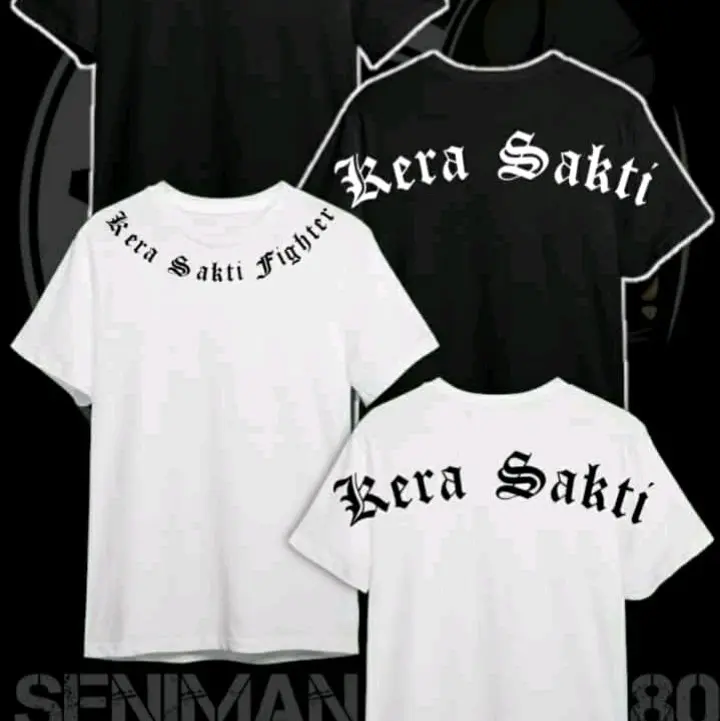 Kaos Pendek Ts Kera Sakti Fighter Trend - Hitam Combed Sablon Santai Distro Tshirt Pria Motif Katun Keren Baju