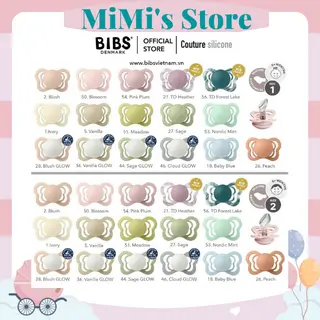 Ti Giả Bibs Couture: Núm Vát Chống Hô/ Vâu Cho Bé Chất Liệu Silicone.