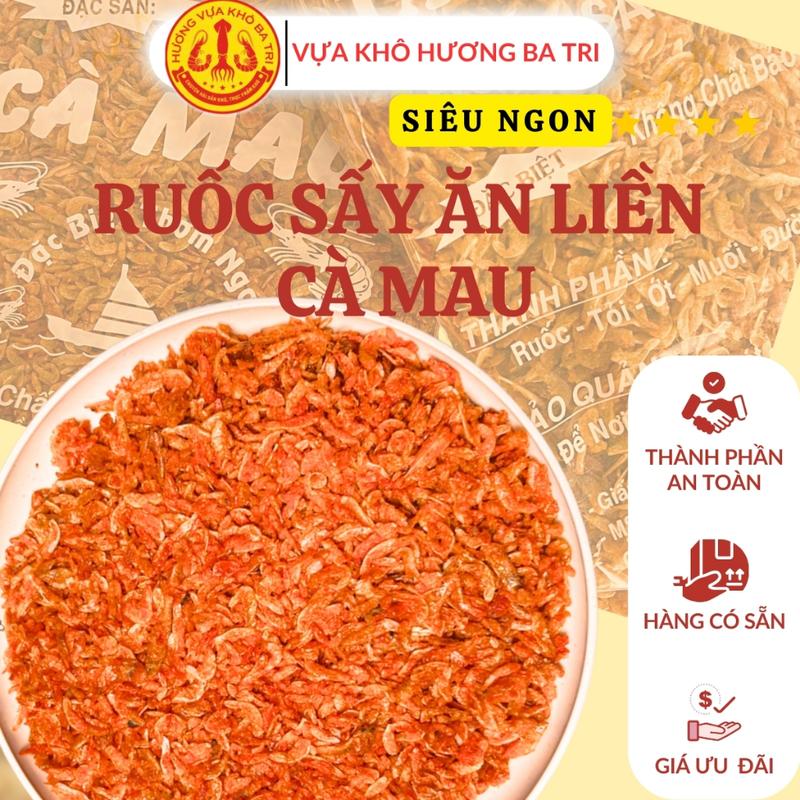 Ruốc Sấy Ăn Liền 500G Tép sấy giòn ăn liền Tài Hưng Đặc sản Cà Mau dùng trộn bánh tráng - RSAL01