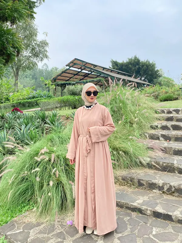 NEW PRODUCT - Fayya Abaya Set Muslim  Outer // Dress Abaya Set Outer Jumbo Terbaru 2023 // Abaya Kekinian  // Bisa COD Ke Seluruh Indonesia ceruty gamis zipper Syari 5