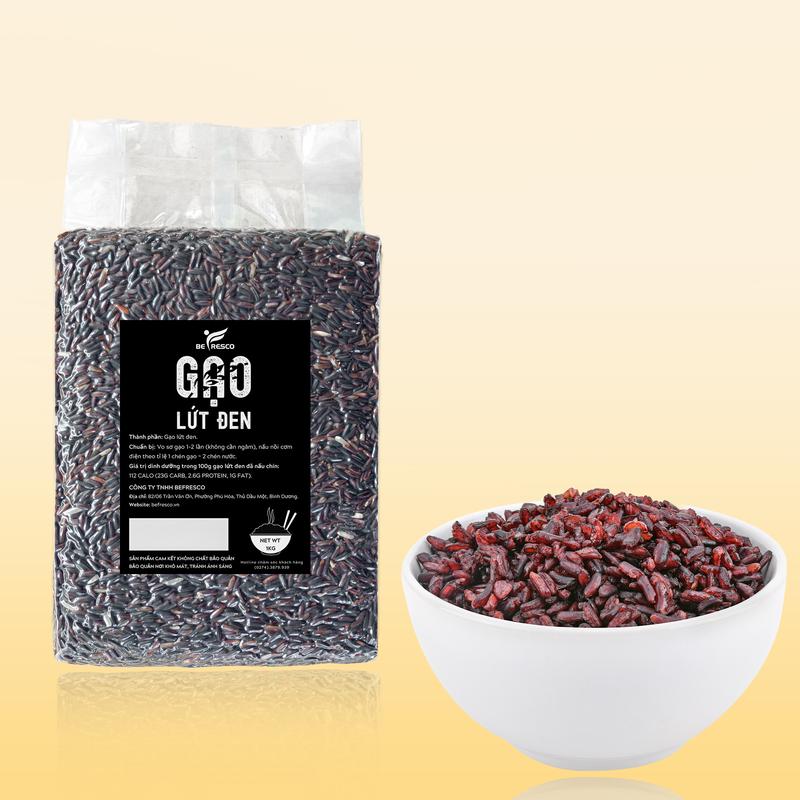 Gạo Lứt Đen Mềm Dẻo, Ăn Eat Clean Befresco 1kg Food