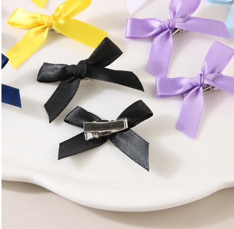 Product Introduction of Iresunny 24/10/6/2PCS 4cm Bow Barrettes Duckbill Clip Ballet Style Ribbon Small Hairpin Dopamine Sweet Beauty Braided Hair Accessories Mini BB Clip 6