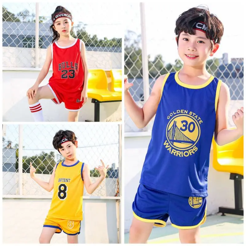 BAJU BASKET ANAK/BAJU OLAHRAGA ANAK SETELAN BAJU BASKET ANAK Uniseks Celana Outdoor