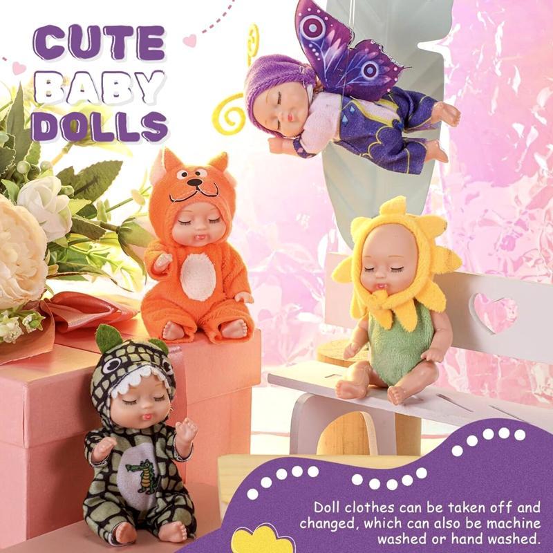 Replaceable Clothes Cute Dolls, Soft Plush Cloth Dolls, Movable Joints Sleeping Doll, Comfortable Realistic Dolls, Fun Creative Birthday Gifts 7