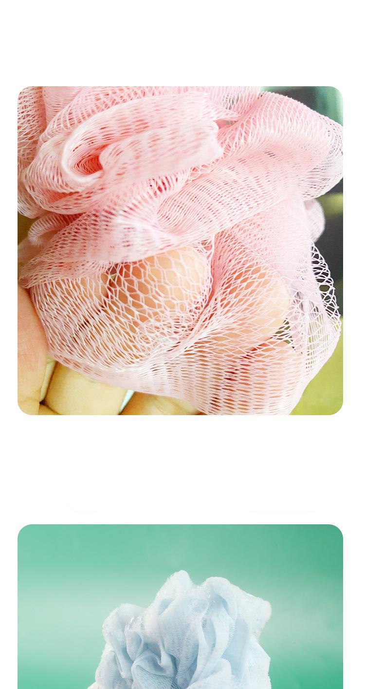 Product Introduction of Soft Shower Mesh Foaming Sponge Bathroom Exfoliating Bath Bubble Ball Body Skin Cleaning 2