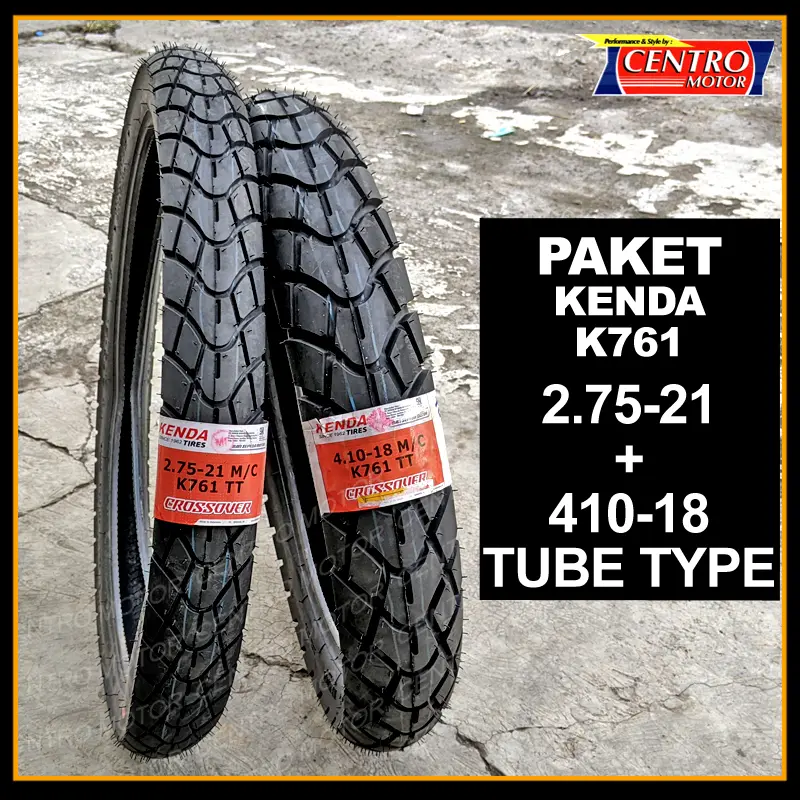 BAN SUPER MOTO KLX150BF/CRF150. KENDA K761 275X21+410X18. Ban Dual Purpose cocok untuk di Aspal. Accessories