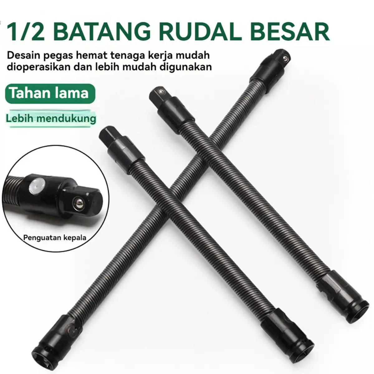 Sambungan Ekstensi Kabel Fleksibel Bor Impact Wrench Extension Rod Pemanjang Kunci Sok Socket