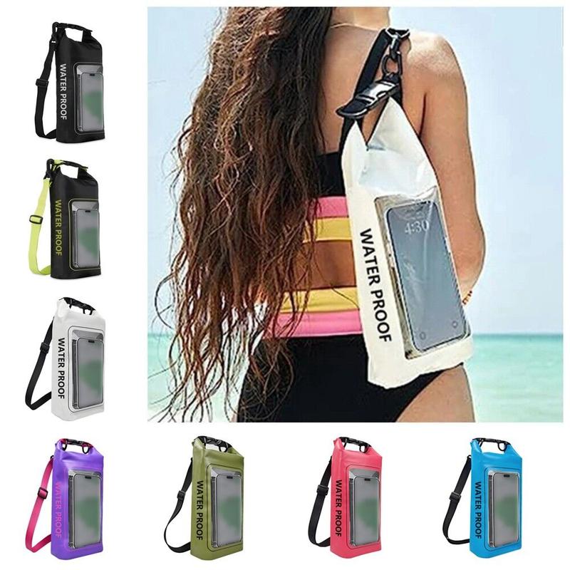 Product Introduction of Beg Kalis Air Renang, Kapasiti 2L, Bahan PVC Baharu, Sesuai untuk Sukan Luaran, Beg Utusan, Reka Bentuk 2-In-1, Sesuai untuk Pantai, Beg Telefon Bimbit 7