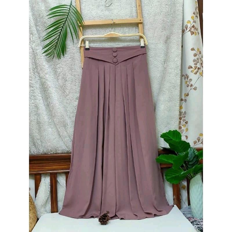 Azizah Kulot Celana Rok Jumbo Bahan Wolfis Premium 4