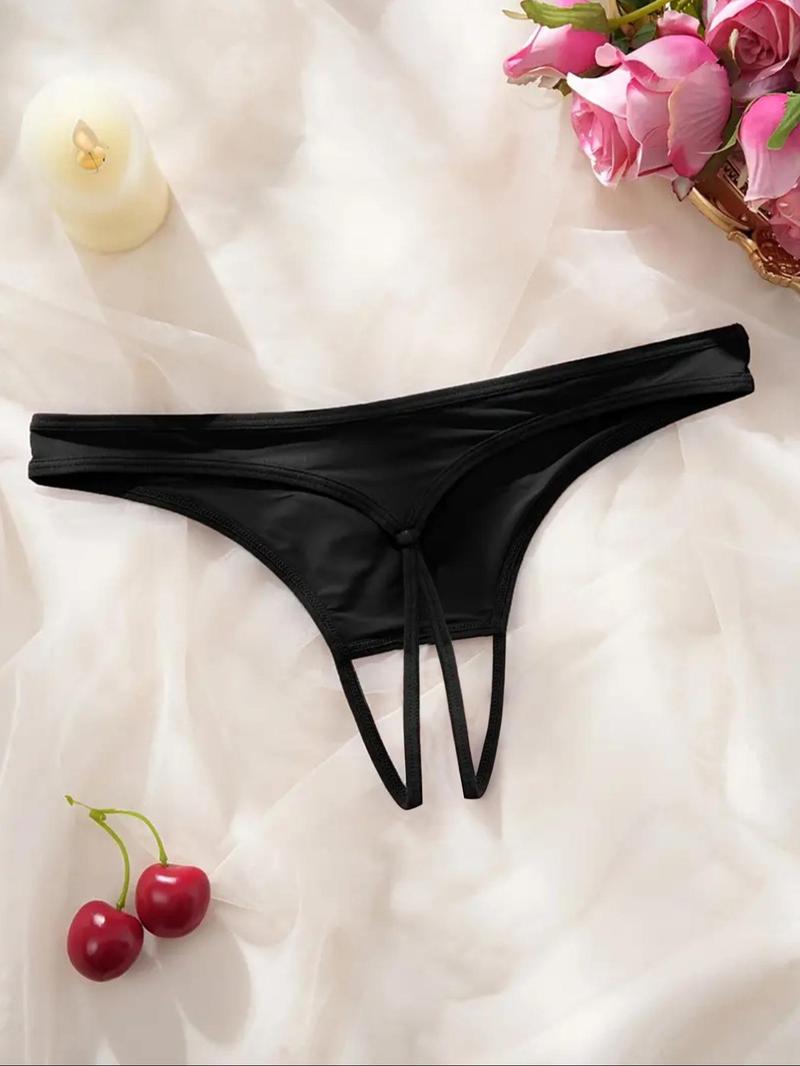 Product Introduction of Women's Letter & Heart Print Thong, Sexy Breathable Comfortable Panty for Daily Wear, Women's Underwear for All Seasons 3