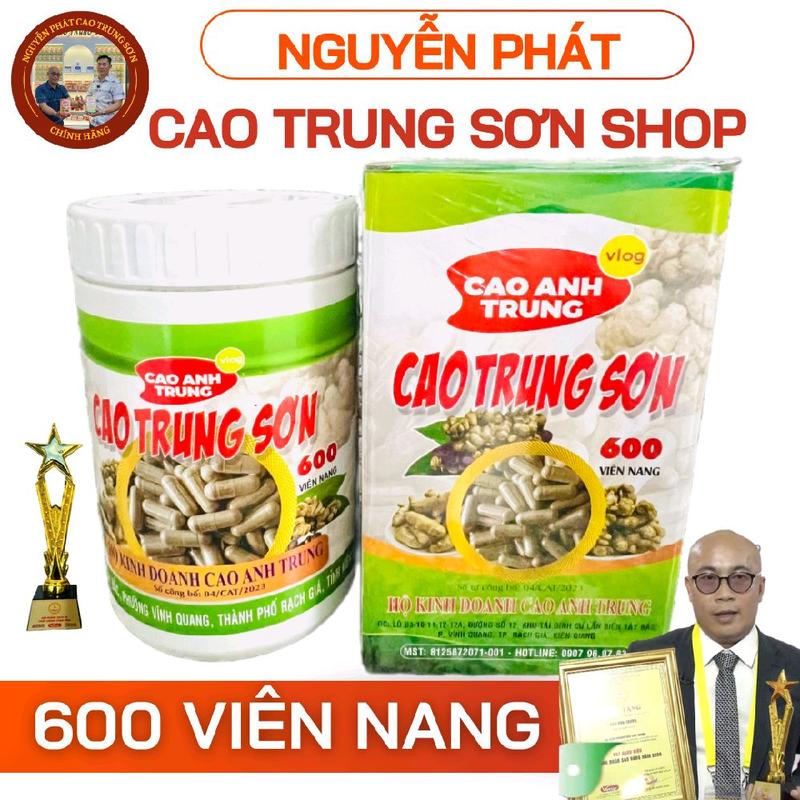 Hộp 600 Viên Ngải Đen Cao Cấp Cao Trung Sơn - Sản phẩm chính hãng