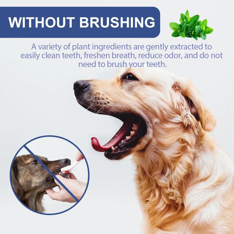Product Introduction of Pet Oral Cleanse Spray Dog Cat Mouth Fresh Teeth Tartar Cleaning Prevent Calculus Deodorant Whitening Pet Teeth Cleaner Spray 25