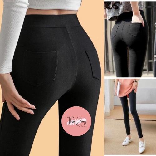 Product Introduction of Quần legging Nữ cạp cao chất liệu umi co giãn 4 chiều có túi - Hàng LOẠI 1 Xịn Mịn - Women 4
