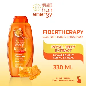 Makarizo Hair Energy Fibertherapy Conditioning Shampoo Royal Jelly 330 mL / Haircare / Conditioner Sampo