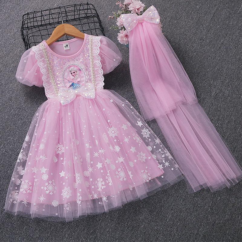 Product Introduction of Frozen Princess Dress Girls' Dress Children's Luminous Aisha Dress Lolita Dress Summer New 28