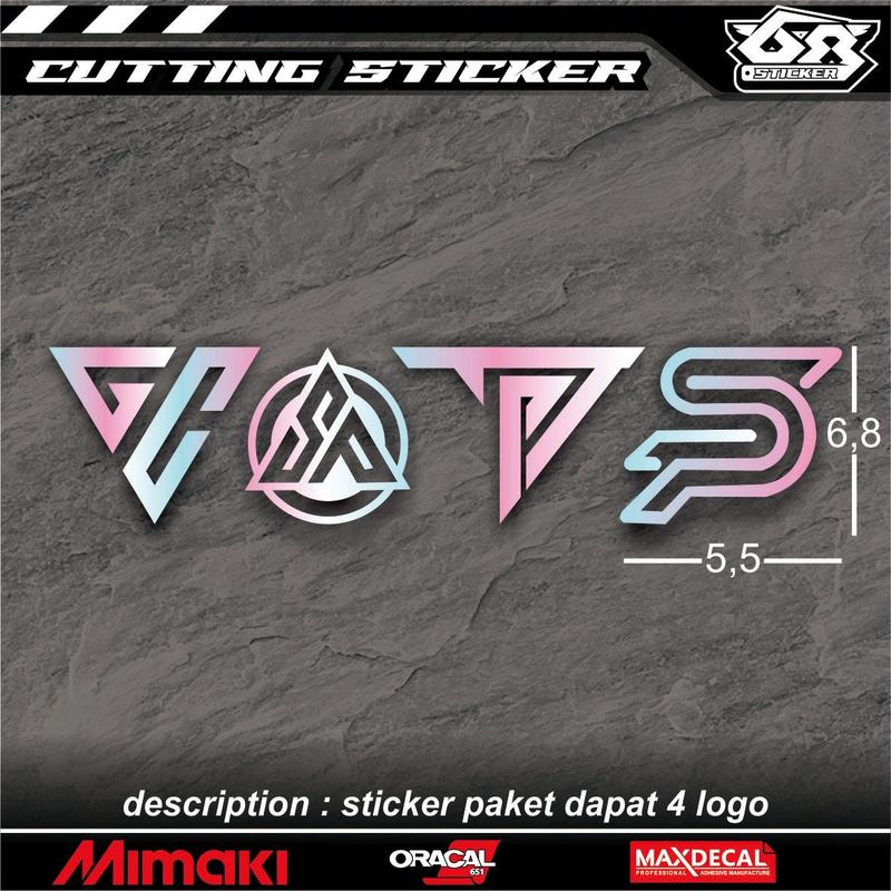 cutting sticker motor gc sp team arogan 1 paket dapat 4 logo Motorcycle 1
