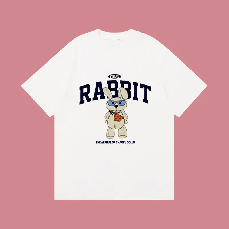 [VẢI 250 GSM] Áo Thun Thỏ Rabit&Hunter Form Rộng Unisex Unim Store Cotton 100% 3