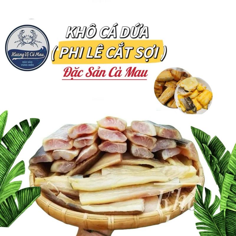 Khô Cá Dứa + Vị Ngon + Hương Vị Cà Mau + Loại Túi 1Kg + Food thức ăn hải sản sấy khô vừa ăn không Cay cá  khô đủ nắng 1