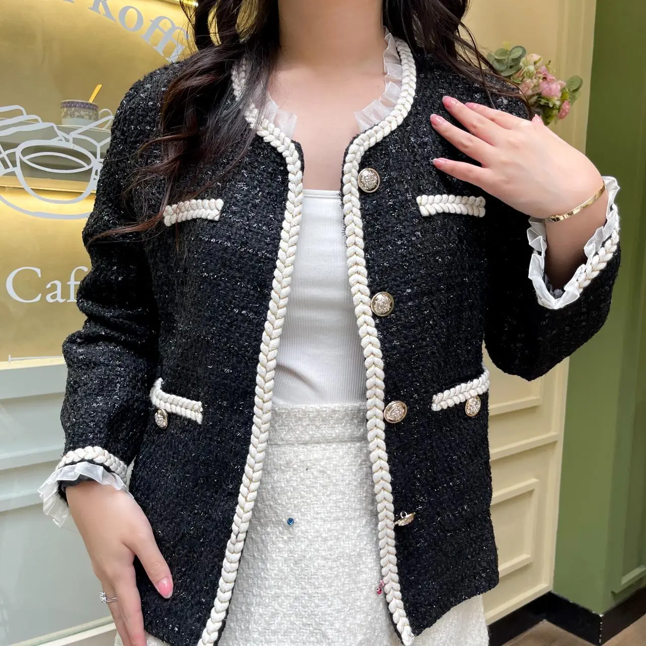 BLAZER TWEED KOREA/YeJin Outer/Cardigan Korea