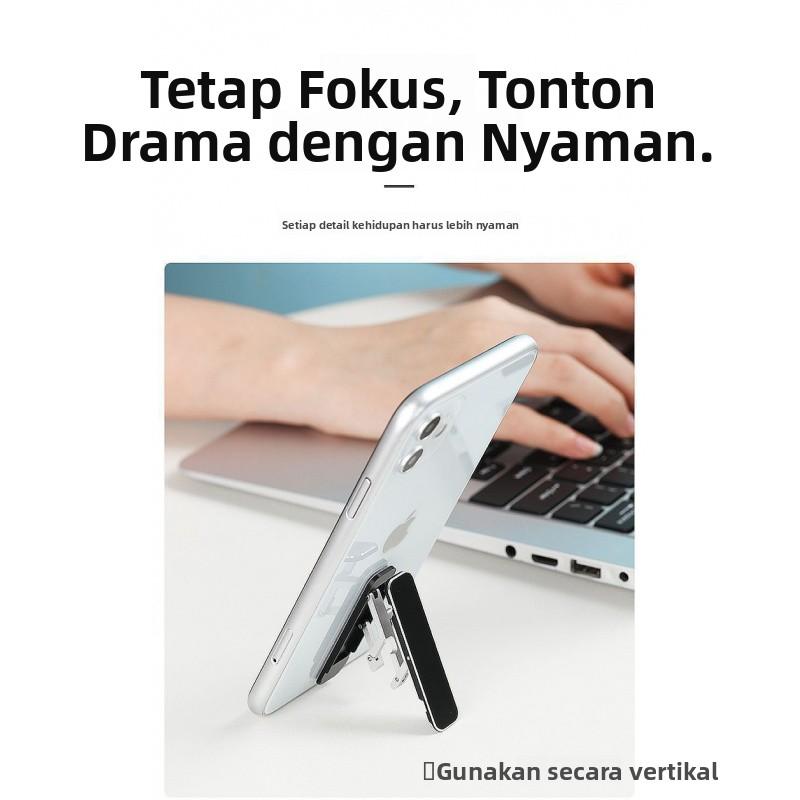 Dudukan Handphone Mini Lipat Kreatif Portabel Praktis untuk Meja.Dudukan Handphone Mini Portabel Lipat Kreatif untuk Pengguna Santai