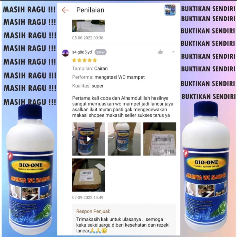 ( PAKET ISI 2 ) BIO ONE SOLUSI WC MAMPET PELARUT TINJA PALING AMPUH 3