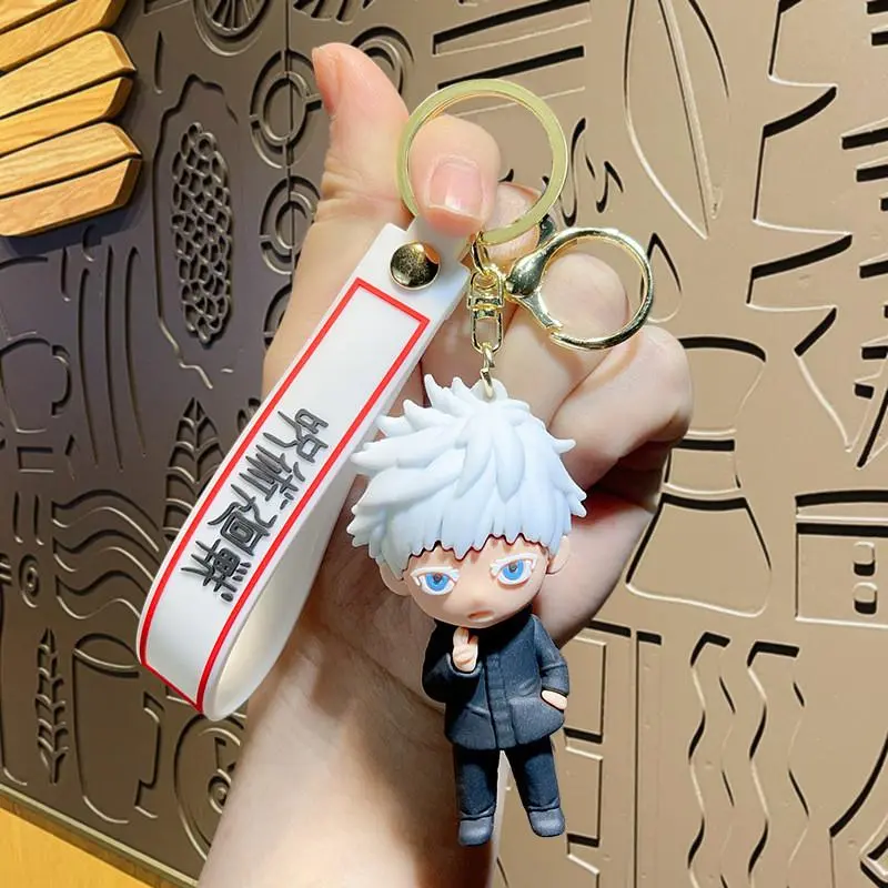 Gantungan Kunci Jujutsu Kaisen Gojo Itadori Megumi Gantungan Kunci Motor Mobil Tas Keychain 6