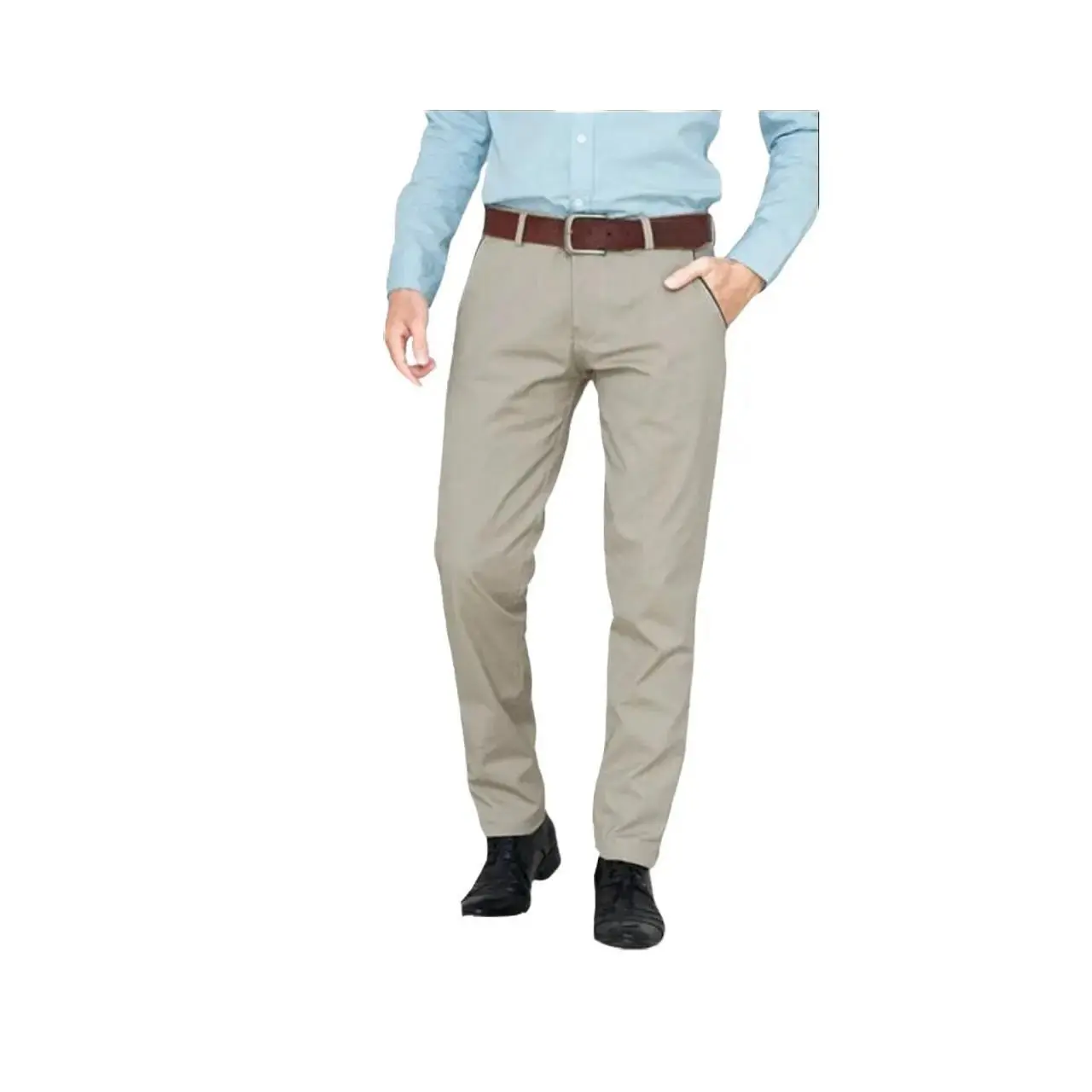 Quần dài kaki trung niên xương may tây âu chất vải kaki ống suông, quần kaki from chuẩn thoáng mát.