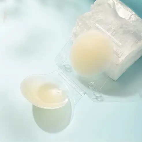 Miếng Dán Ngực Silicon Nhiệt Tự Thân,Dán Ti Siêu Mỏng Ôm Khít,Không Keo,Không Bám Bụi,Dành Cho Nữ Women Voi Kem 5