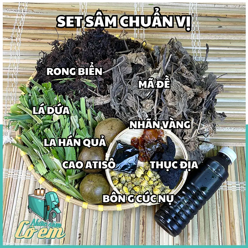 Set nước sâm chuẩn vị nước sâm Cô Em thanh nhiệt - mỗi set nấu 10L nước Nước Trà Tea Chè Trà 4