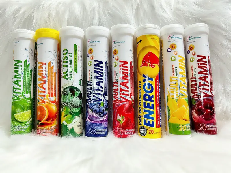[ Mua 3 hộp Tặng 1 hộp ] Viên sủi Multivitamin Plus các vị, bổ sung vitamin C, hỗ trợ tăng cường miễn dịch, tăng cường đề kháng detox  dành cho mẹ sau sinh 0