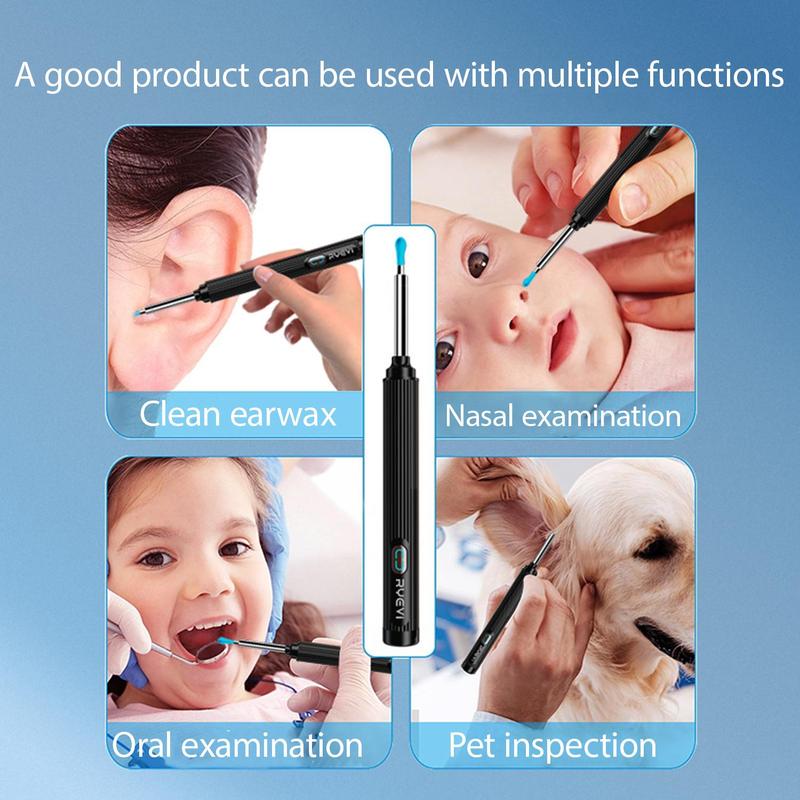 Product Introduction of Smart Visual Earwax Removal Kit, 1 Set Earwax Removal Tool with Replacement Heads, Earwax Cleaning Tool, Earwax Removal Products 3