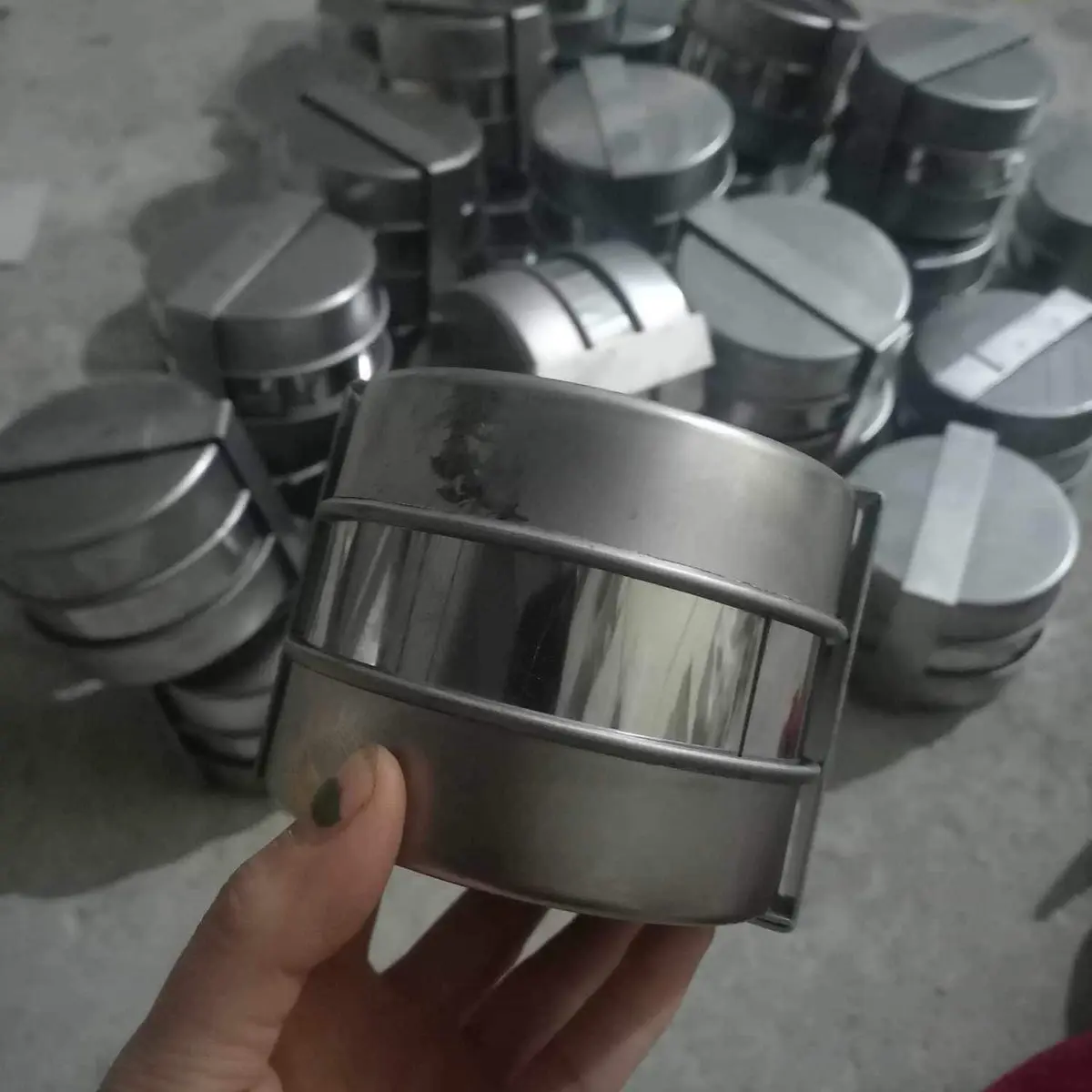 [ Ảnh thật ] khuôn giò lùn 0.5kg inox dày dặn