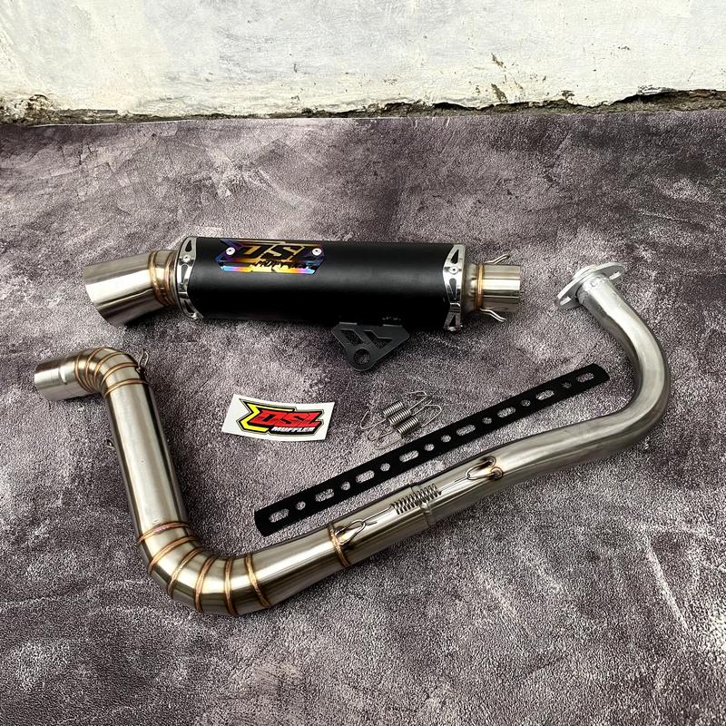 Knalpot DSL MUFFLER Samlong Vario 125 150 160 inlet 38 45 50 free bracket free laser nama 6