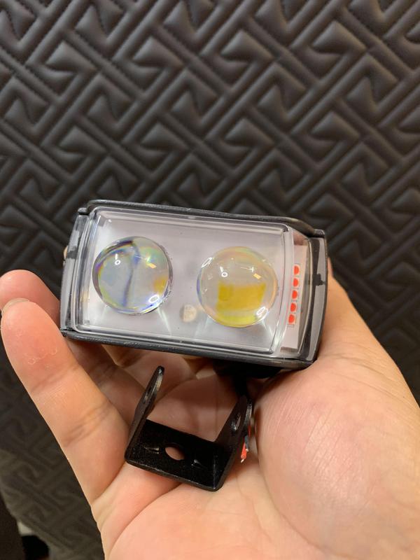 Đèn BI CẦU 2 MẮT trợ sáng 6 chế độ sáng điện chung xe máy, ô tô