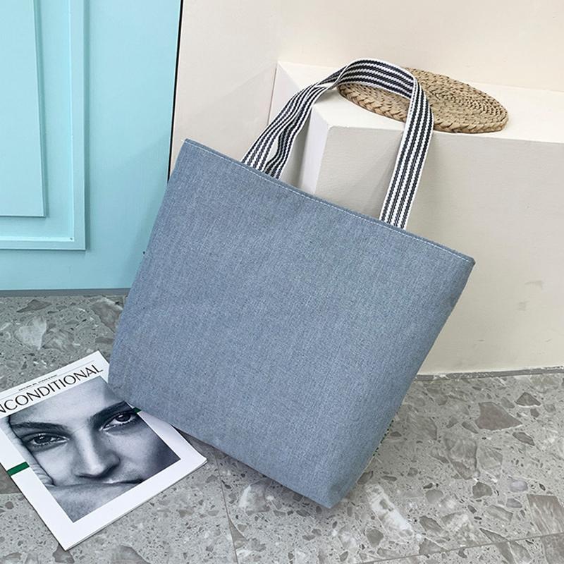 Túi vải tote thêu thổ cẩm có khóa kéo cỡ lớn đựng đồ đi làm đi học size 45cm 5