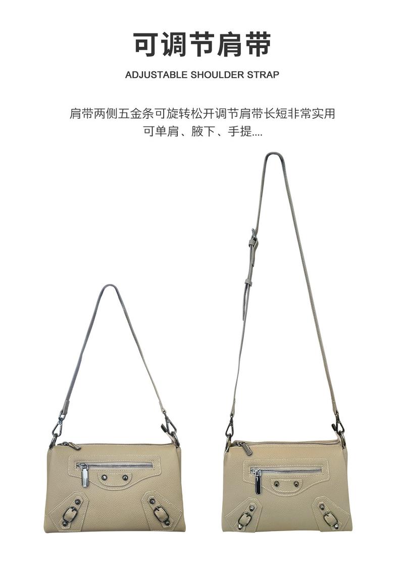 Product Introduction of Wholesale Genuine Leather Women's Bag Autumn and Winter New Casual Simple First Layer Cowhide Messenger Bag Women's Portable Shoulder Bag messenger  bag handbag  women 5